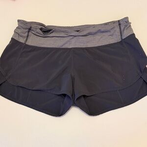 lululemon athletica Black and Gray Athletic Shorts